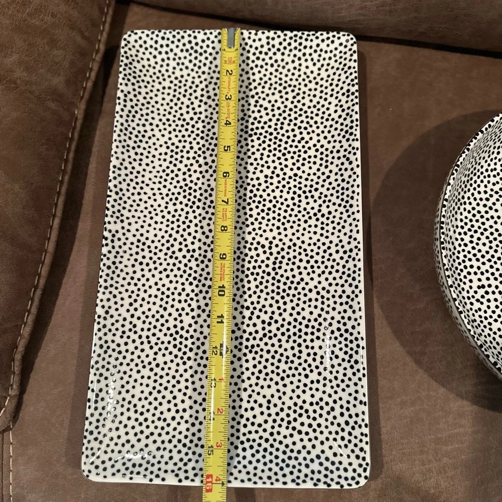 Thyme and Table Black Dot Serving Set - Picture 11 of 12